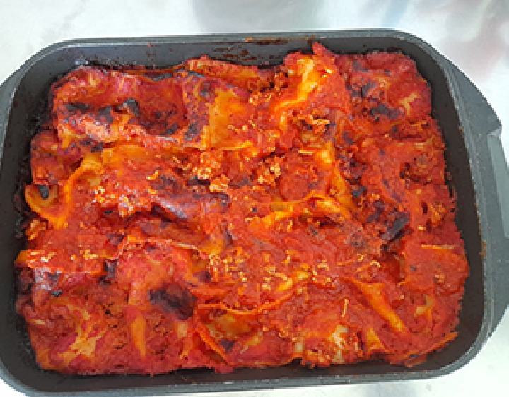 Lasagna frisch aus dem Ofen